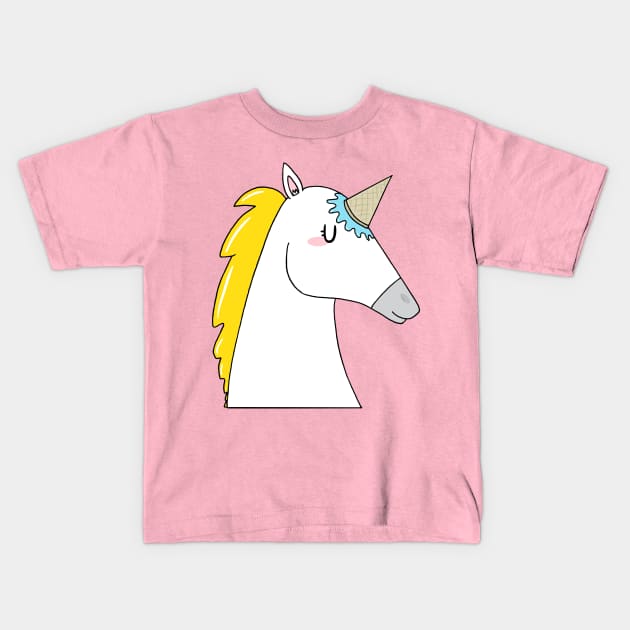 Undercover unicorn Kids T-Shirt by adrianserghie